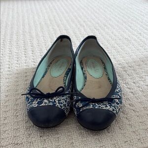 London Sole x Liberty Floral Ballet Flats with Navy Accents